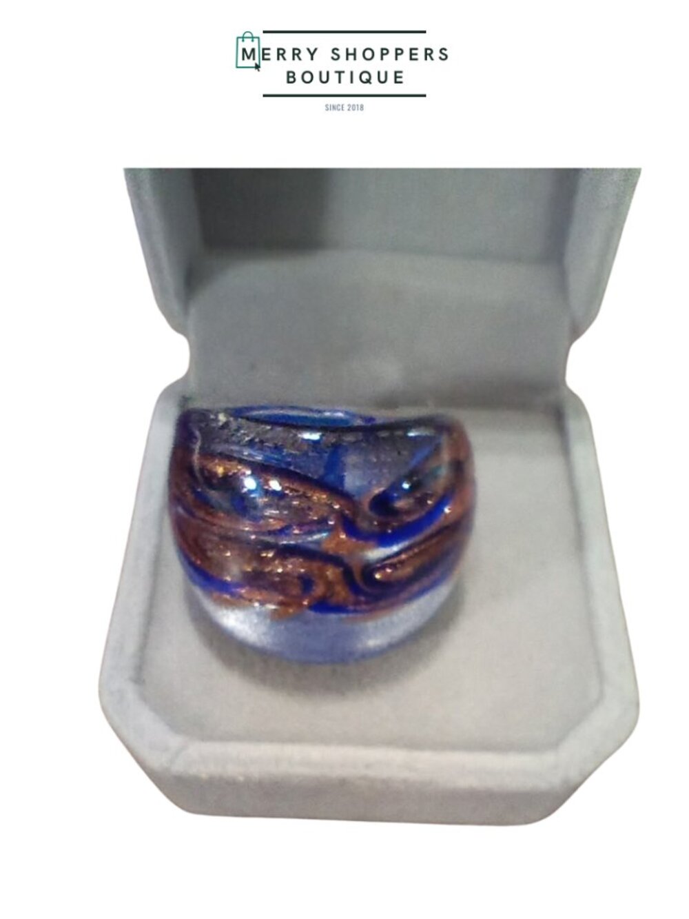 Italian Murano Glass Rings